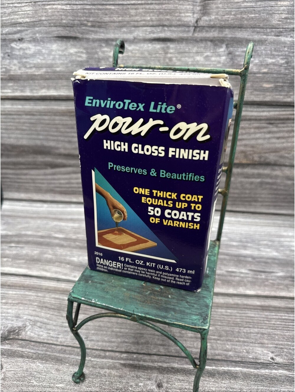 Enviro Tex Lite Pour-On High Gloss Finish 16oz Brand New. #02016